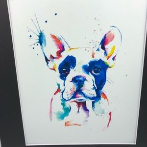 Colorful Frenchie Art Print 11x14 inch
